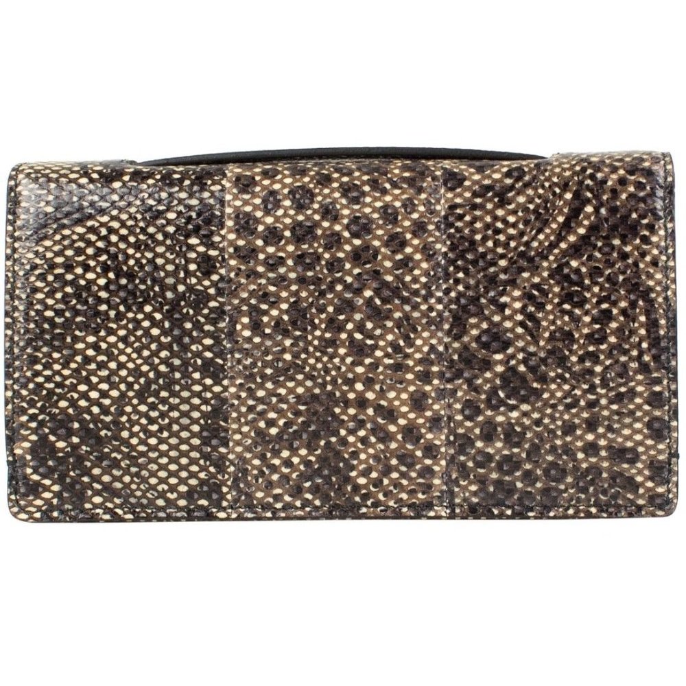Christian Dior  SNAKESKIN LEATHER EMBELLISHED POUCHETTE CLUTCH - Picture 3 of 4